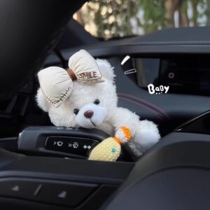 White Taddy Car Dashboard